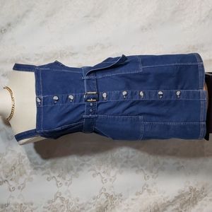 Divided Denim Jumper w/Matching Belt
